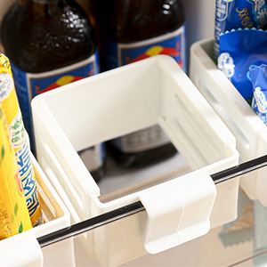 Retractable Storage <b>Box</b> Rectangle Clip-On <b>Lid</b> For Fridge Door Organizer <b>Small</b> Items Sauce Packets Snacks - Product Image 1