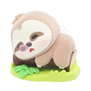 Figurine de paresseux endormi de dessin animé, <span class=keywords><strong>animal</strong></span> endormi Kawaii, objet de collection, jouet en capsule, jouet en boule, jouet doux floqué, poupée de boîte mystère - Product Image 5