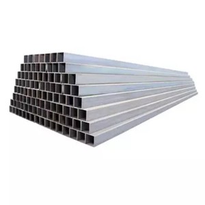 Tube carré en acier de 6 m, tube rectangulaire en acier soudé, tube carré en acier de haute qualité, peint en noir, prix du tube en acier au carbone - Product Image 1
