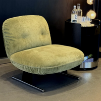 VOXHOME Nouvelle Arrivée Canapé d'appoint en forme de V pour salon, fauteuil sans accoudoirs et ottoman, mobilier de luxe
