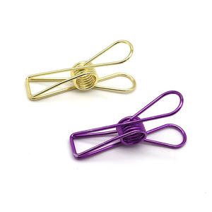 Pince à livre en métal reliure de rangement et queue d'aronde papeterie Photo décoration murale pince à billet queue de poisson couleur coin et longue queue pince - Product Image 3