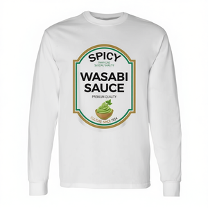 Camiseta de manga larga con etiqueta de salsa picante de wasabi, disfraz de Halloween - Product Image 2