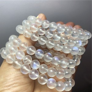 Fast Shipping Natural Blue Moonstone <strong>Ball</strong> <strong>Bracelet</strong> Crystal Stone Female Fashion Ornament - Product Image 4