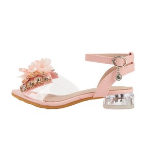 Sandali Estivi Nuovi Modelli 2026 per Bambine <span class=keywords><strong>con</strong></span> <span class=keywords><strong>Tacco</strong></span> Alto, Strass e Fiori in Pelle PU, <span class=keywords><strong>Scarpe</strong></span> Eleganti per Feste per Bambine Piccole - Product Image 5