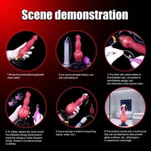 YOCY Dildo Inflable y con Función de Chorro, Dildo con Nudo, Tapón Anal Inflable, Estimulador de Punto G Vaginal, Pene Artificial para Mujeres - Product Image 3