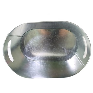 Imodern hình bầu dục Ice Bucket 8qt bia kim loại mạ kẽm bồn tắm cho rượu bia lỏng khuyến mãi - Product Image 3