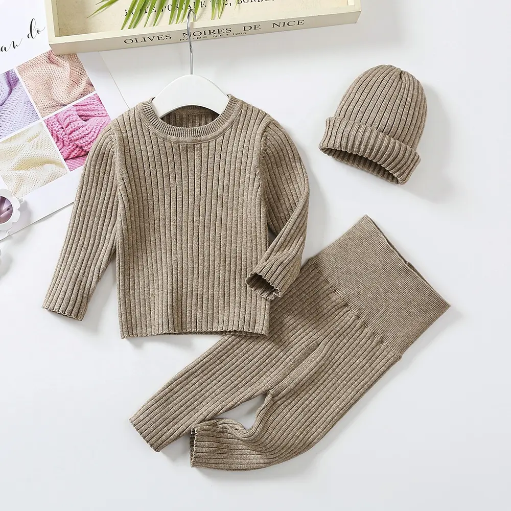 Fall Winter Knitted Sweater Baby Boys Clothes Rib Knit Kids Clothing Boys