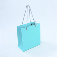 Boîte d'emballage personnalisée de qualité supérieure, bleu œuf de moineau, avec couvercle rabattable, boîte cadeau rigide magnétique avec sac de transport coordonné
