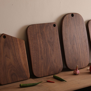 <span class=keywords><strong>Planche</strong></span> à découper en noyer noir sur mesure, vente directe d'usine, idéale pour charcuterie, hachage et découpe de viande - Product Image 4