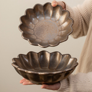 Kutana Ware <strong>Creative</strong> <strong>Plates</strong> Personalized Home Living Room Fruit <strong>Plates</strong> High Aesthetic Vintage Light Luxury Retro Microwave Safe - Product Image 5