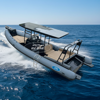 Bateau semi-rigide Hedia Real Production en aluminium 960 Zodiac, 32 pieds (9,6 m), yacht de luxe avec certification CE