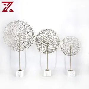 luxury coral tree ornaments metal electroplating home accessories silver coral tree crafts for home decoration