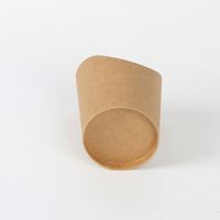 Porte-frites en carton kraft brun, gobelet jetable en papier, gobelet alimentaire pour collations