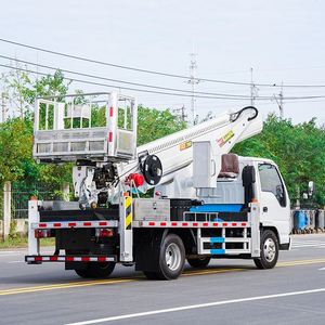รถบรรทุกติดตั้งเครนยกของ 1suzu 100P 20 เมตร แขน 4 ท่อน หมุนได้รอบทิศทาง สำหรับซ่อมบำรุงไฟฟ้าฉุกเฉิน - Product Image 6