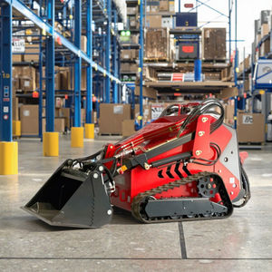 हुद स्किड स्टीड लोडर क्रॉलर लोडर कुबोटा उच्च दक्षता इंजन 1 टन क्षमता 1 वर्ष की वारंटी 800 2120x1290x1010 मिमी लाल - Product Image 1