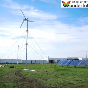 Ветровая солнечная гибридная энергетическая система Новая Энергия 2 кВт 10 кВт 30 кВт домашняя полная турбина ветряная солнечная гибридная энергетическая система - Product Image 4