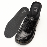 Chaussures en cuir pour hommes Semelle intérieure en cuir de vachette Fond souple Épaississement Absorption des chocs Semelle intérieure en cuir respirante confortable