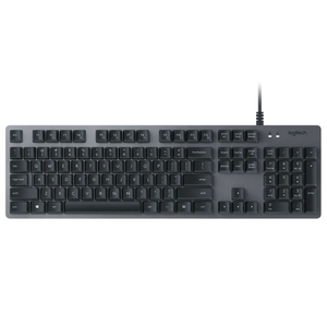 Teclado USB con Cable Logitech K840, Silencioso, Táctil, con Interruptores <span class=keywords><strong>Romer</strong></span> G de Bajo Ruido, 104 Teclas, Panel Numérico, Aluminio Anodizado, para Oficina y Hogar - Product Image 1