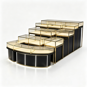 Vitrine à bijoux LUX sur mesure, nouveau style, pour la décoration intérieure d'un magasin de bijoux en or, comptoir d'exposition de bijoux - Product Image 5