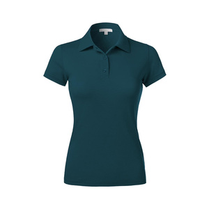 Polo en coton biologique pour femme avec tissu en fibres naturelles, tombé doux et production éco-responsable pour peaux sensibles - Product Image 1