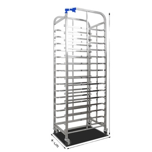 Bandeja de refrigeració<span class=keywords><strong>n</strong></span> para panadería de Hotel, carrito de acero inoxidable, estante de 15 capas para cocina de <span class=keywords><strong>restaurante</strong></span> - Product Image 4