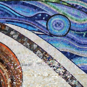 Foshan Supplies Customized Pattern Hand-cut Glass Art Mural Wall <strong>Mosaic</strong> <strong>Tiles</strong> <strong>Craft</strong> for Home Office Living Room Hotel Project - Product Image 5