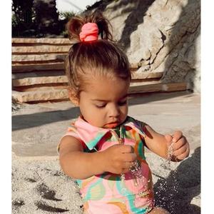 2023 Custom Matching Family Swimwear Uv Protection Children Beachwear Kids Swimwear Zipper One Piece for <b>Girls</b> - Product Image 4