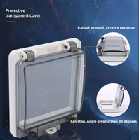 Boîtier de distribution MCB transparent en PC + ABS, étanche IP67, anti-corrosion, avec couvercle/capot pour usage extérieur AC220V/380V