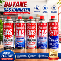 Cartouche de gaz butane jetable portable OEM de haute qualité pour vente en gros en usine avec certification MSDS UN2037
