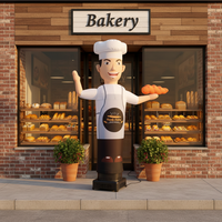 BOYAN Sky Dancer personnalisable Chef, figurine gonflable publicitaire