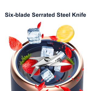 Portatile elettrico Mini 380ml spremiagrumi frutta fresca in acciaio inox lama USB fonte di alimentazione agrumi limone frullatore e smerigliatrice - Product Image 3