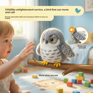Juguete Eléctrico de Peluche para Gatos, Pájaro Simulado con Sonido para Estimular a los Gatos - Product Image 3