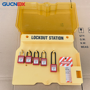 Station de gestion des serrures, conception monobloc verrouillable avec couvercle, boîte à serrures antivol pour <span class=keywords><strong>cadenas</strong></span> de sécurité, serrures à loquet et étiquettes LOTO - Product Image 5