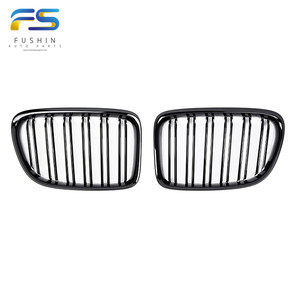 Grille à double lamelle pour capot avant Grille ABS couleur M Grille de remplacement pour <span class=keywords><strong>Bmw</strong></span> <span class=keywords><strong>X1</strong></span> E84 2011-2015 - Product Image 1