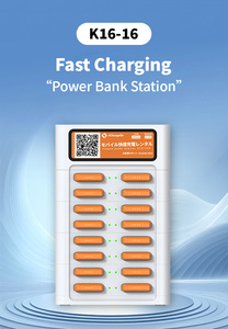 Productos de moda 2025, nuevas llegadas: Bancos de energía con capacidad de 7300 mAh y estaciones de carga con 16 ranuras, dispositivos electrónicos. - Product Image 2