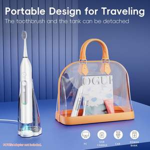 Productos más vendidos <span class=keywords><strong>Cepillo</strong></span> de dientes <span class=keywords><strong>eléctrico</strong></span> 2 en 1 <span class=keywords><strong>con</strong></span> hilo dental de agua Combo Impermeable Recargable Flosser Diente profesional - Product Image 2