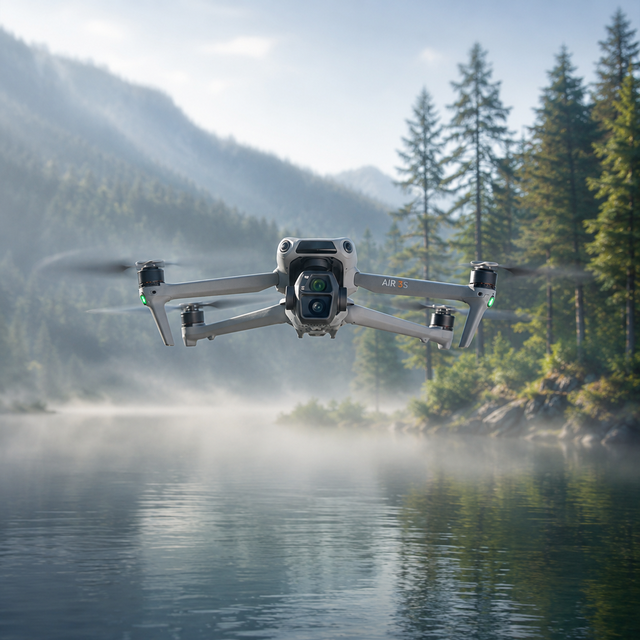 Air 3S Camera Drone Fly More Combo With RC-N3 Remote For Portable Shooting Kit And Outdoor Flight Use
