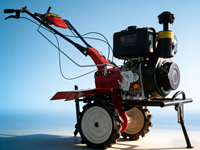 Motoculteur rotatif multifonctionnel diesel 186F 9HP 418cc à poussée manuelle avec une largeur de travail de 1350 mm