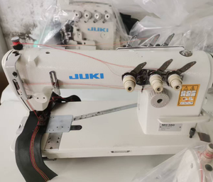 จักรเย็บผ้าอุตสาหกรรม Juki 380 แบบสามเข็ม เย็บโซ่ มือสอง มอเตอร์ไดเร็คไดร์ฟ สีขาว รับประกัน 1 ปี สภาพดี - Product Image 1