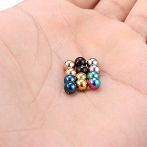 316L phẫu thuật thép không gỉ bóng tốt trong nội bộ ren thay thế Spike Bead Vàng xuyên phụ kiện món quà cưới Barbell - Product Image 5