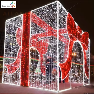 ไฟตกแต่งคริสต์มาสกลางแจ้ง รูปแบบกล่องของขวัญ LED สำหรับตกแต่งวันปีใหม่ - Product Image 4
