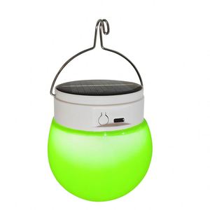 Bombilla LED Solar RGB Recargable IP65 para el Hogar y Exteriores, Iluminación de Emergencia para Camping con Cuerpo de Lámpara de ABS - Product Image 1