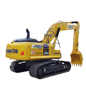 Excavateurs d'occasion Komatsu série PC200-7 120 120-2/3/5/6 12 tonnes Composant d'origine Bulldozers de marque japonaise Stock de vente disponible - Product Image 1