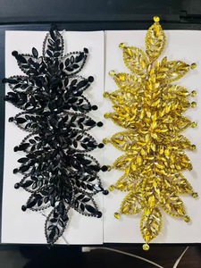 Parches de Cristal de Estrás con Forma de Hoja de Diamante 3D Brillantes y Coloridos de Lujo para Vestidos de Fiesta - Product Image 4