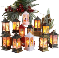 Linterna 3D Multicolor con Pilas para Decoración Navideña, Adorno para Árbol de Navidad, Luz de Mesa, Regalos de Navidad