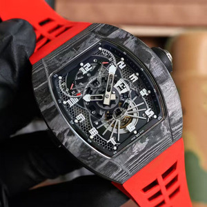 Montre tourbillon multifonctionnelle pour homme, de qualité supérieure, soigneusement conçue, avec indicateur de réserve de marche, double fuseau horaire 022 et indicateur de couple. - Product Image 1