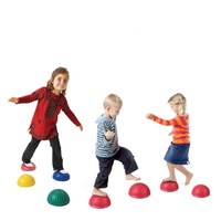 Vente en gros de cosses en forme de dôme de stabilité de style hérisson à pointes souples boules d'équilibre et demi-balles pour enfants