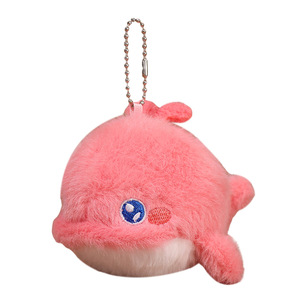 Lindo y adorable colgante de animal marino: pez payaso, cangrejo y langosta, de peluche relleno de algodón PP, llavero y adorno para bolso - Product Image 5