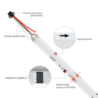 BTF-Lighting FCOB SPI RGBW IC Bande LED WS2814 Adressable 784 LED DC24V Couleur Rêve RGBW Flexible COB Bande Numérique Pixel LED