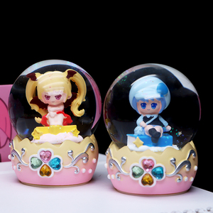 <span class=keywords><strong>Jouet</strong></span> en PVC Lumineux Princesse de Dessin Animé, Boîte Mystère Boule de Cristal Inspirée de La Reine des Neiges, Cadeau d'Anniversaire Tendance Unisexe avec Animaux, Échelle 1/12 - Product Image 5